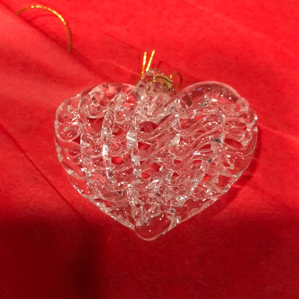 🎄 Glass Heart Ornament 51 pieces